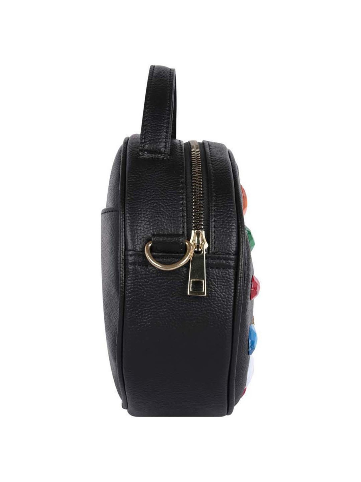 Bagsy Malone Black Embellished Medium Sling Handbag