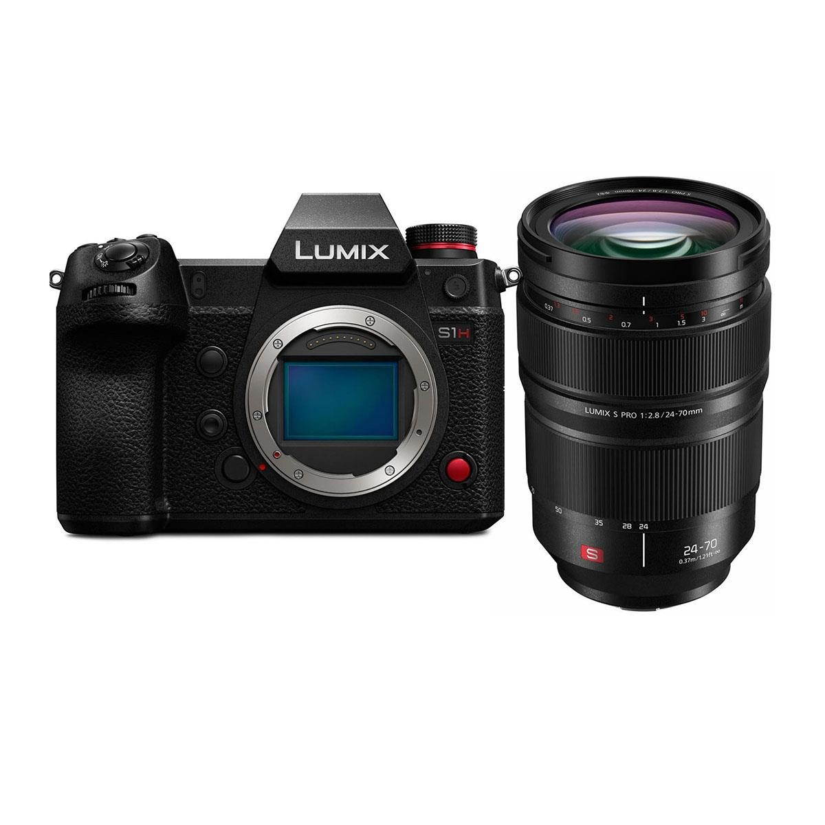 Panasonic Lumix DC-S1H Mirrorless Camera with S PRO 24-70mm F/2.8 L-Mount Lens