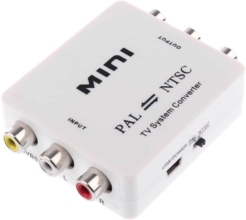 PAL/NTSC/SECAM to PAL/NTSC Bi-Directional TV Format System Converter Adapter