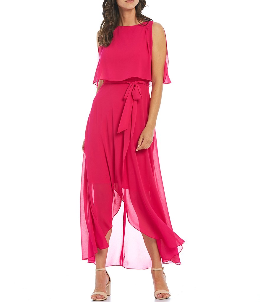 White Boho Stripes & Floral Print Floor Length Tank Dress