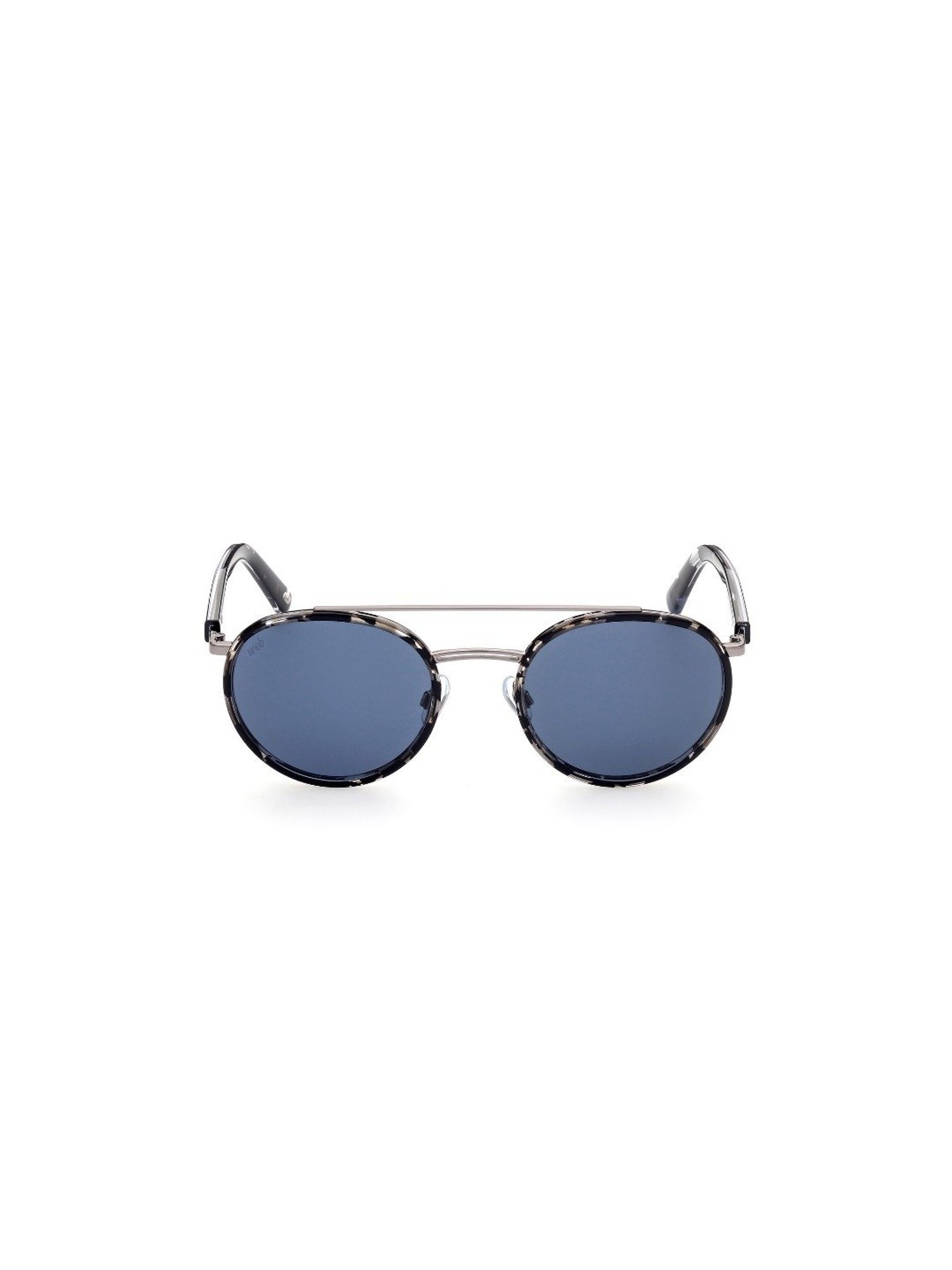 Web Eyewear Blue Round Unisex Sunglasses Designed in Italy