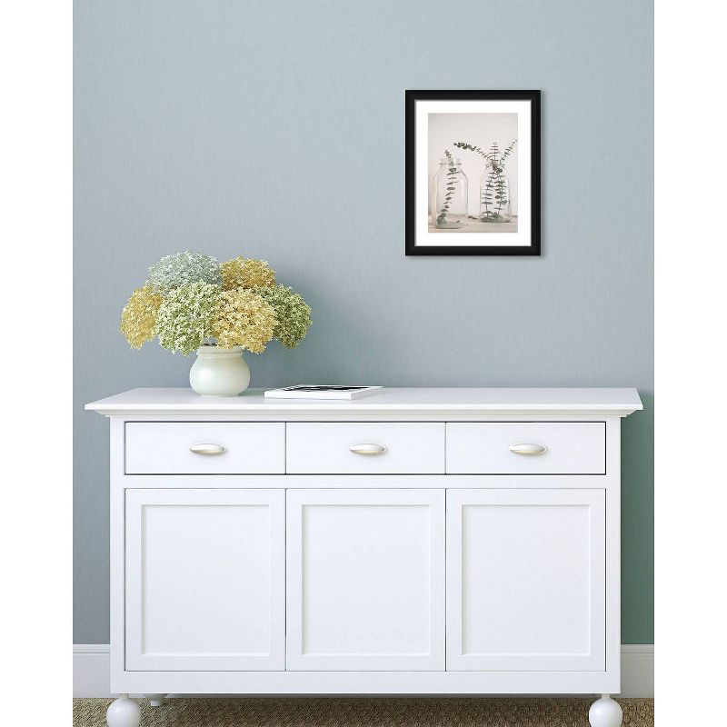 18" x 22" Matted to 2" Mind In Bottle Picture Framed Black - PTM Images