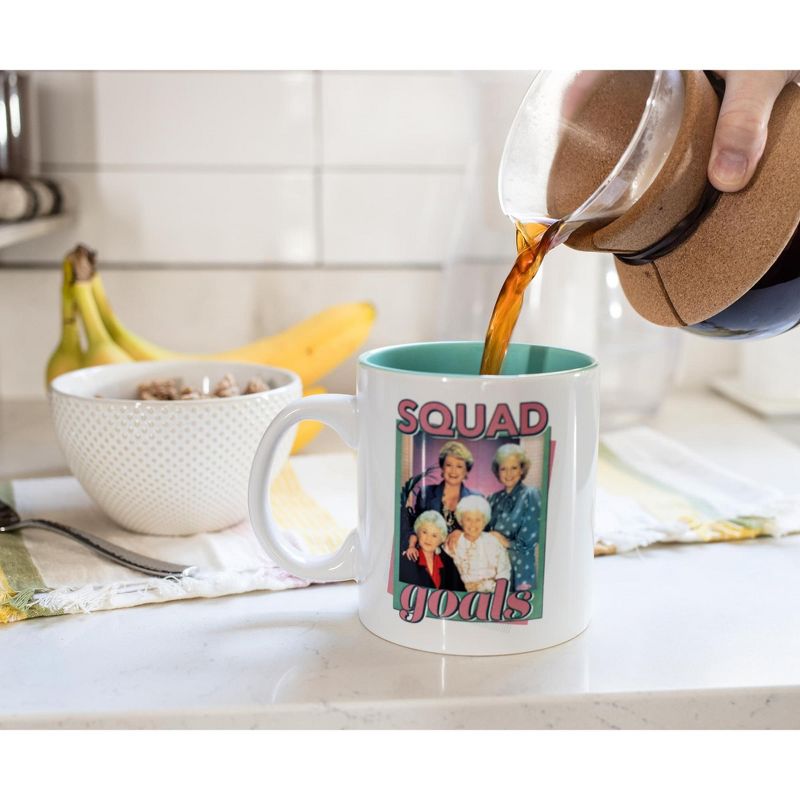 Silver Buffalo The Golden Girls "Squad Goals" Ceramic Mug | Holds 20 Ounces