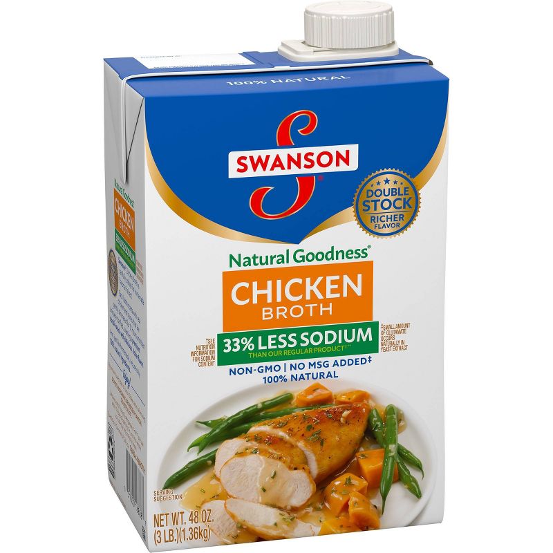 Swanson Natural Goodness Chicken Broth Carton - 48fl oz