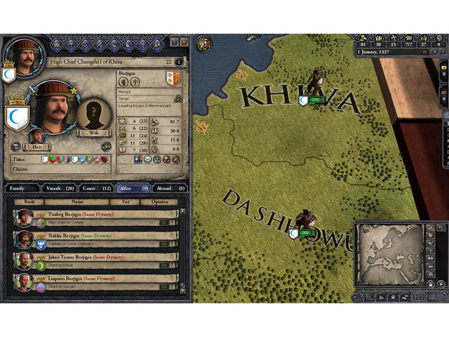 Crusader Kings II: Mongol Faces (DLC) [Online Game Code]