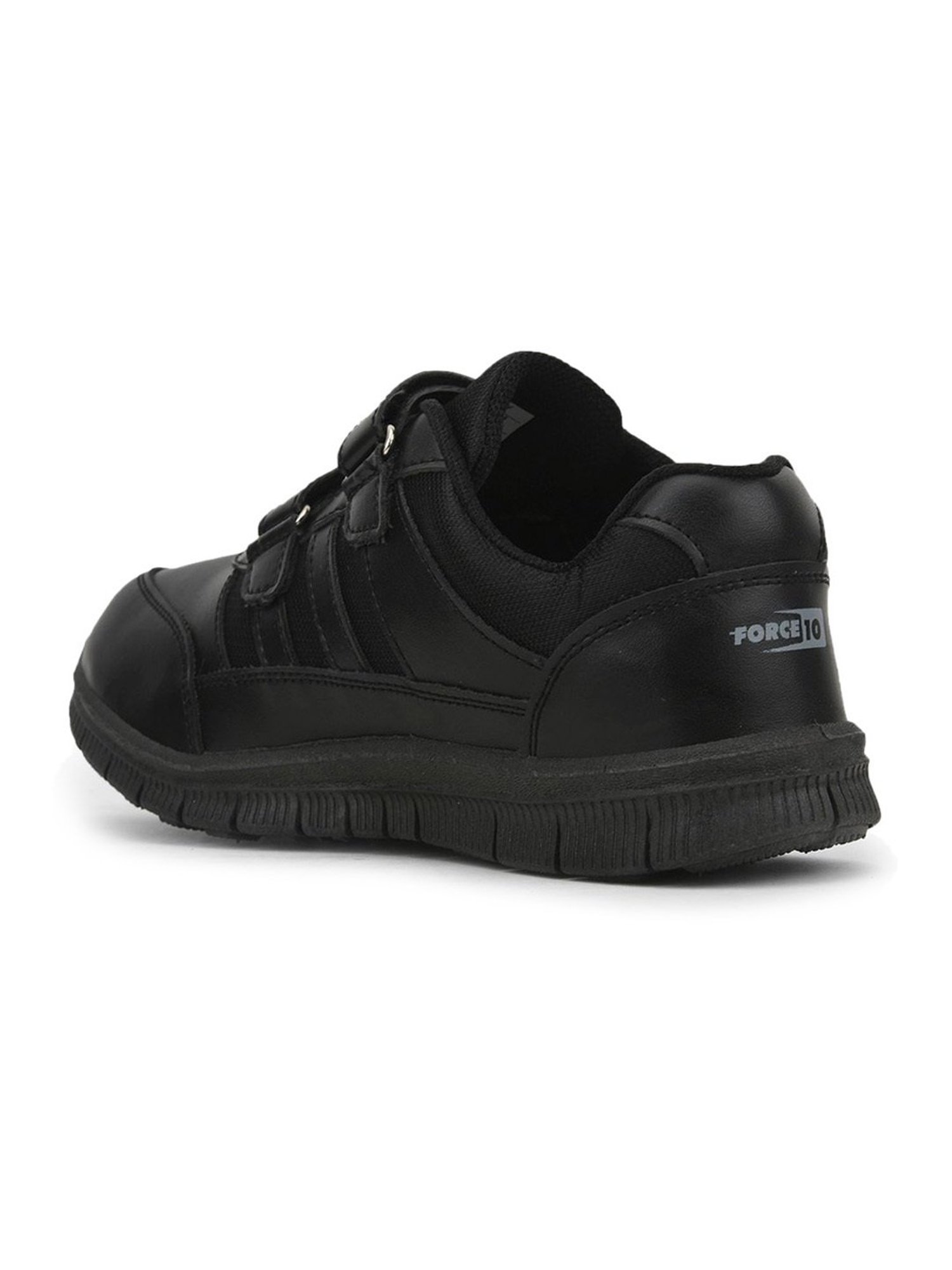Force 10 GOLA-03 by Liberty Kids Black Velcro Shoes