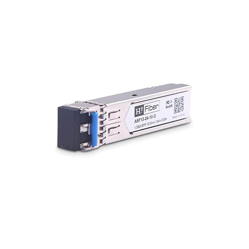 SFP Transceiver Single-Mode Gigabit Mini-GBIC Module 1000BASE-LX/LH Compatible for Netgear AGM732F (SMF, 1310nm, 20km, Dual LC DOM), 2 Pack