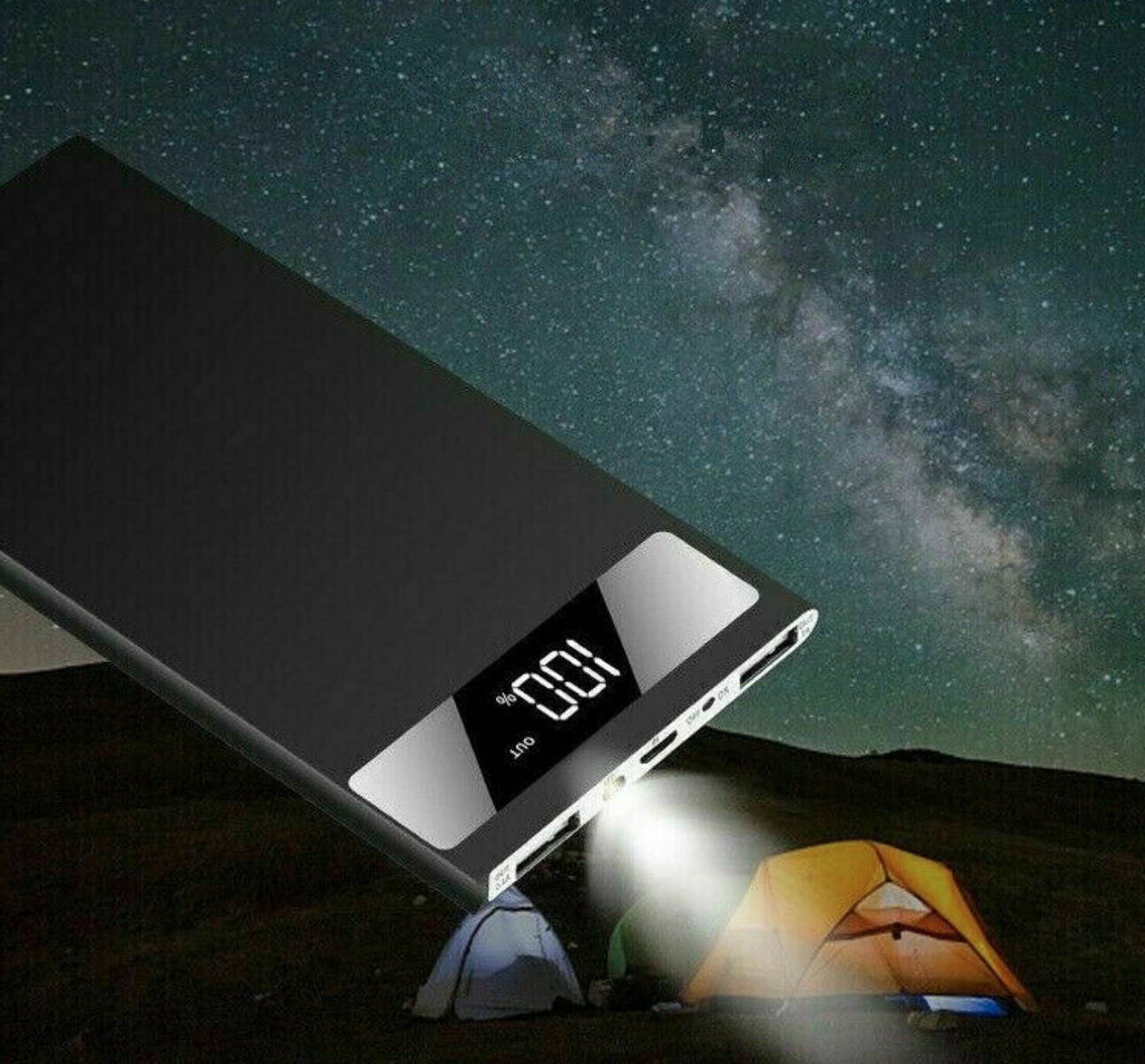 Ultra-thin Portable External Battery Huge Capacity Power Bank 900000mAh Charger
