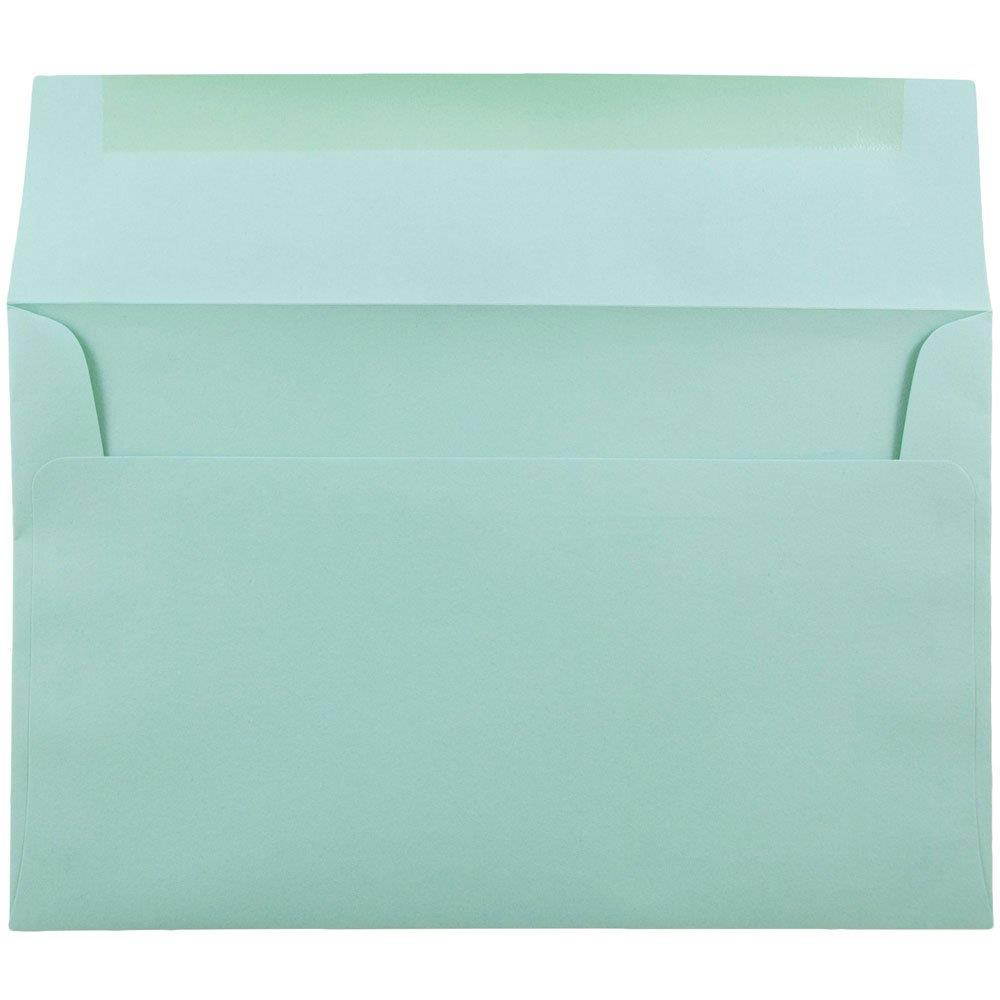 JAM PAPER A10 Premium Invitation Envelopes - 6 x 9 1/2 - Aqua Blue - Bulk 250/Box