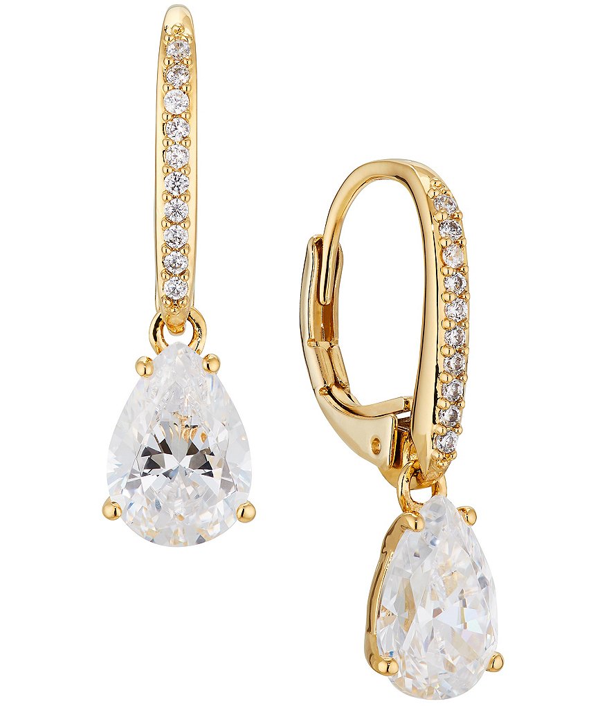 Nadri Modern Love Pear Cut Drop Earrings