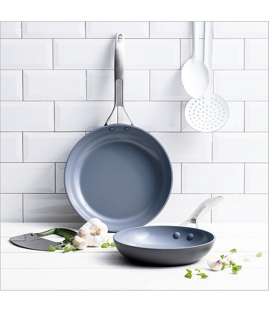 GreenPan Paris Pro Ceramic Non-Stick 8#double; & 10#double; Open Fry Pan Set