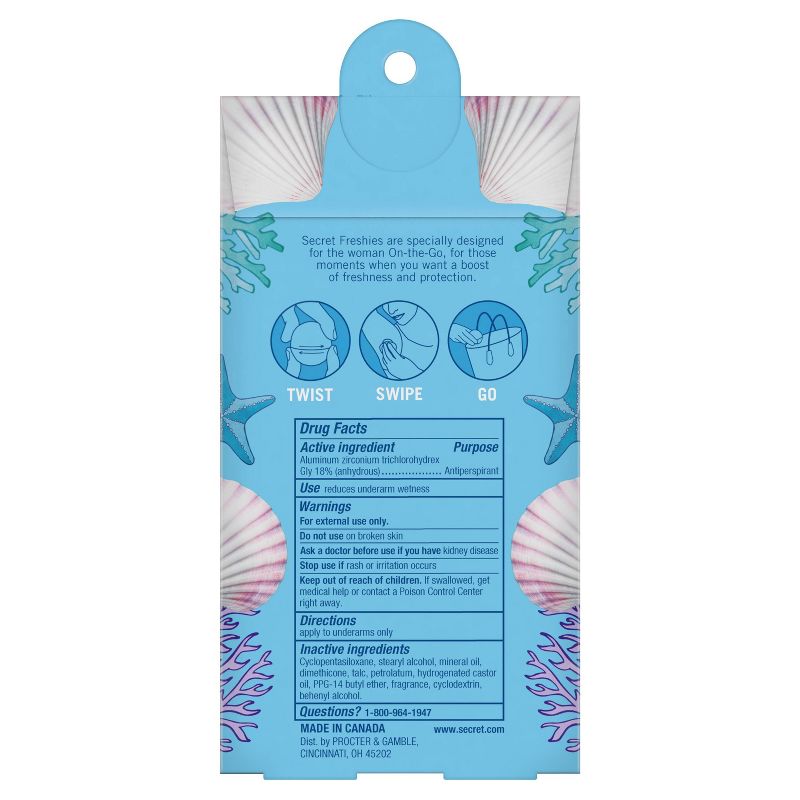 Secret Fresh Chill Ocean Invisible Solid Deodorant - 3pk