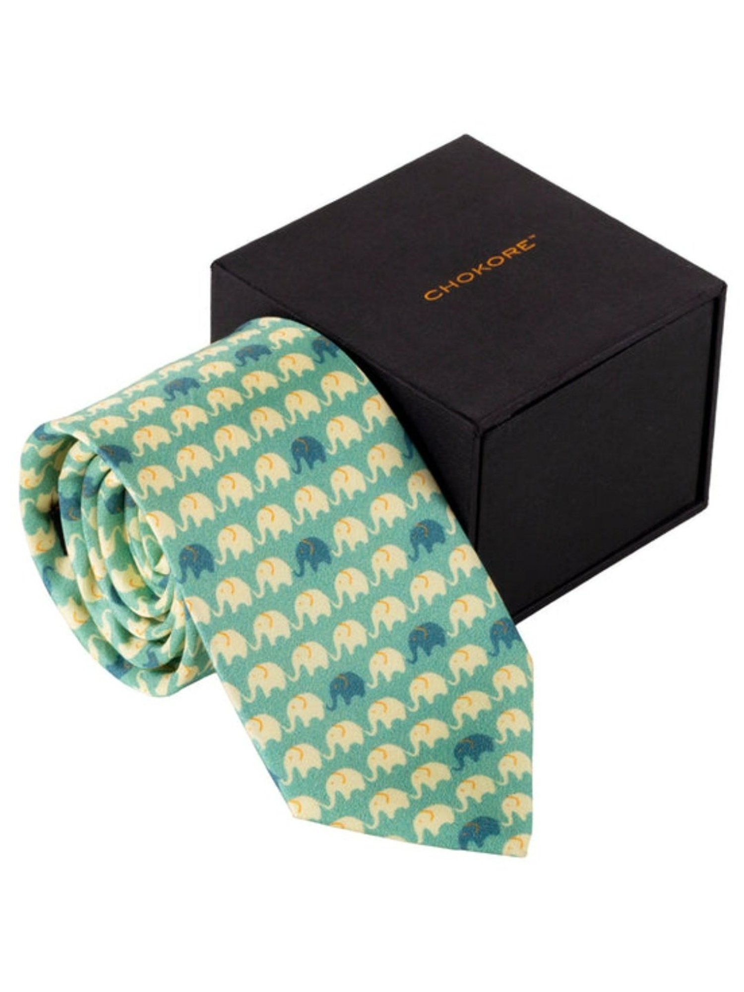 CHOKORE Light Blue Printed Tie