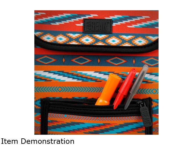 Neoprene Protective Sleeve Case for Wacom Drawing Pen Pads and 10" Tablets by USA Gear - w/ Zipper Pocket & Carrying Handle - Fits Intuos Draw, Art, Photo, 3D, Comic, Bamboo, Pen and Touch (Striped)