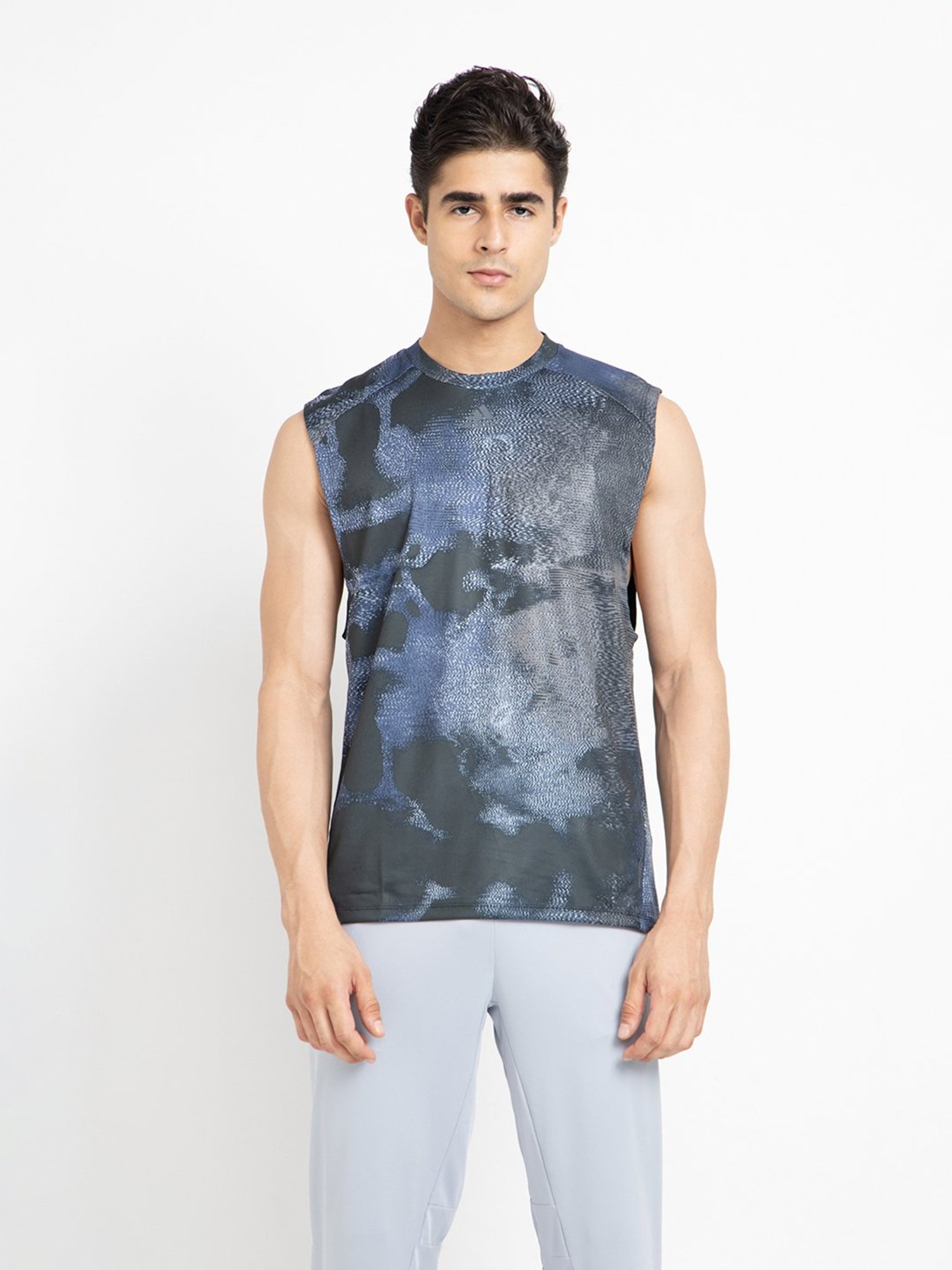 adidas Multicolor Printed Round Neck T-Shirt
