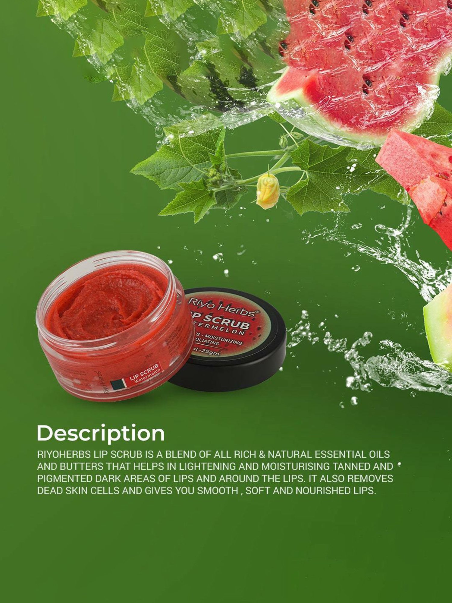 ENN Sugar Rush Nourishing Lip Scrub with Pomegranate & Vitamin E - 6 gm