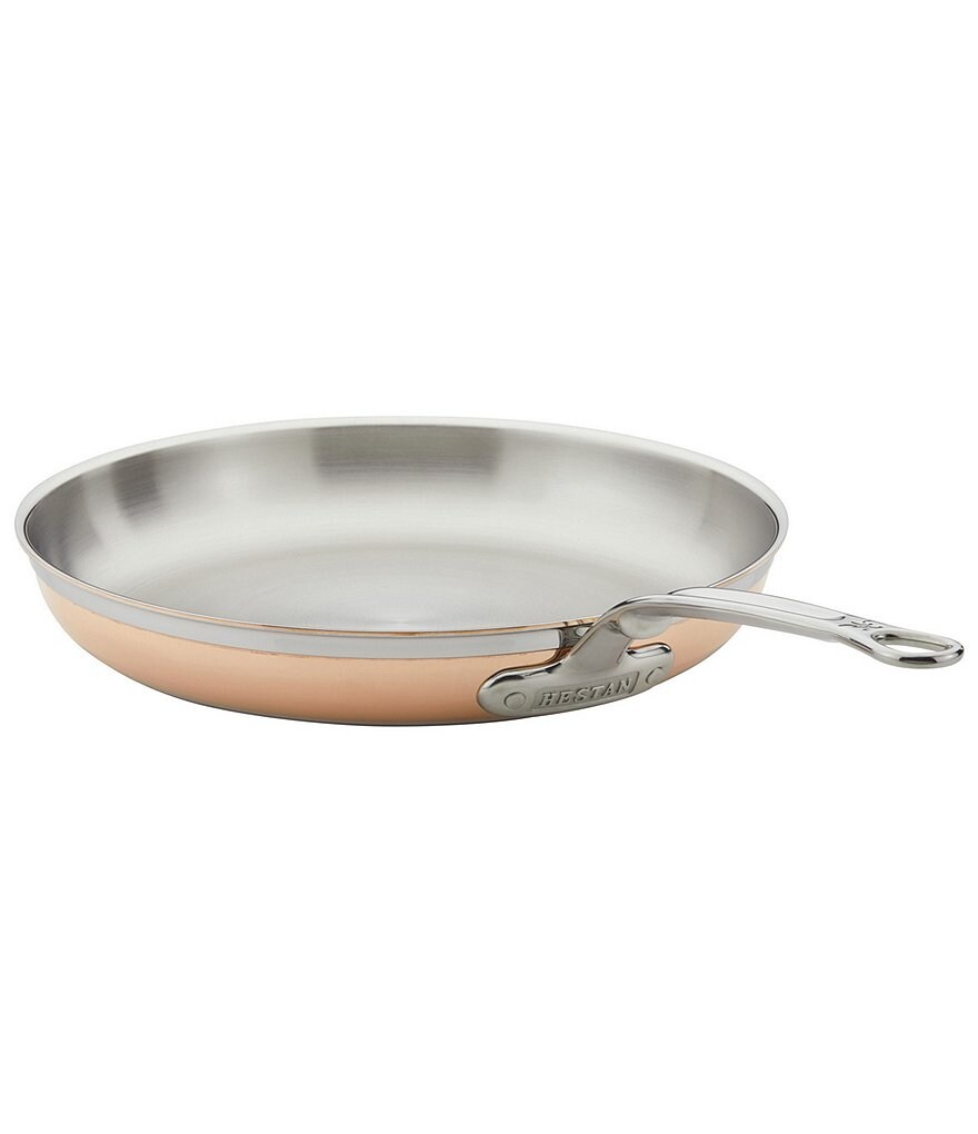 Hestan CopperBond Induction Copper Skillet, 12.5#double;