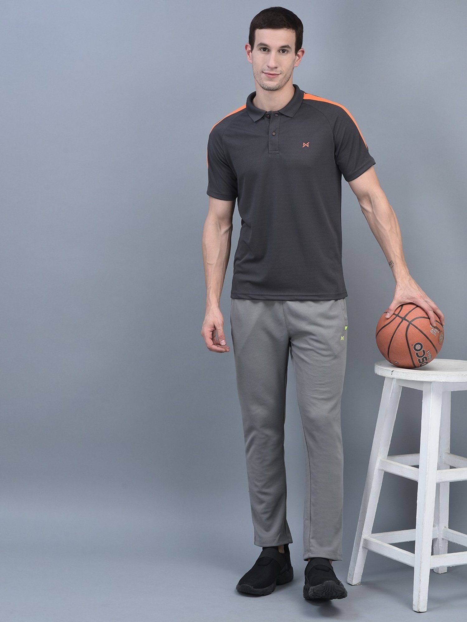 Force NXT Multicolored Regular Fit Sports Polo - Pack Of 5