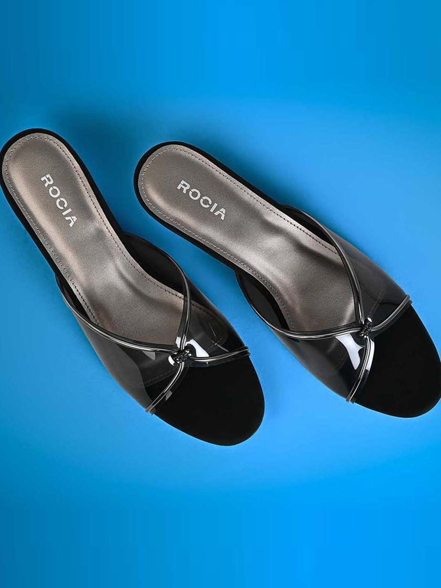 Rocia by Regal Women's Black Casual Sandals