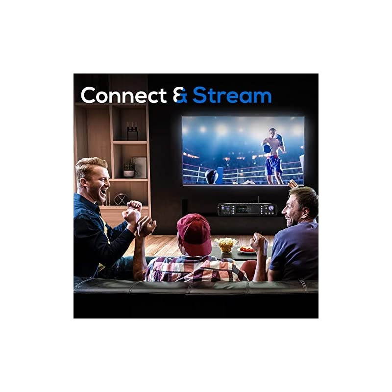 Wireless Bluetooth Home Stereo Amplifier - Hybrid Multi-Channel 3000 Watt Power Amplifier Home Audio Receiver System w/AM/FM Radio, MP3/USB,AUX,RCA Karaoke Mic in - Rack Mount, Remote -  P3301BAT