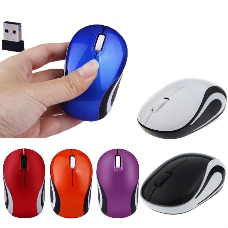 Mini 2.4 GHz 800/1200 DPI Wireless Optical Mouse Mice for PC Laptop Notebook