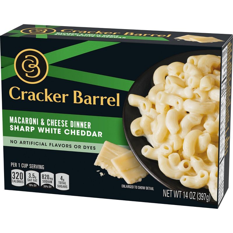 Cracker Barrel Sharp White Cheddar Macaroni & Cheese Dinner - 14oz