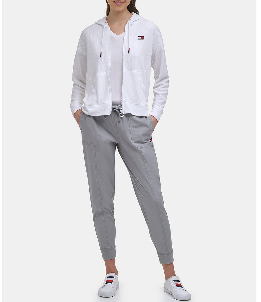 Tommy Hilfiger Sport Waffle Rib Blocking Full Zip Hoodie Jacket