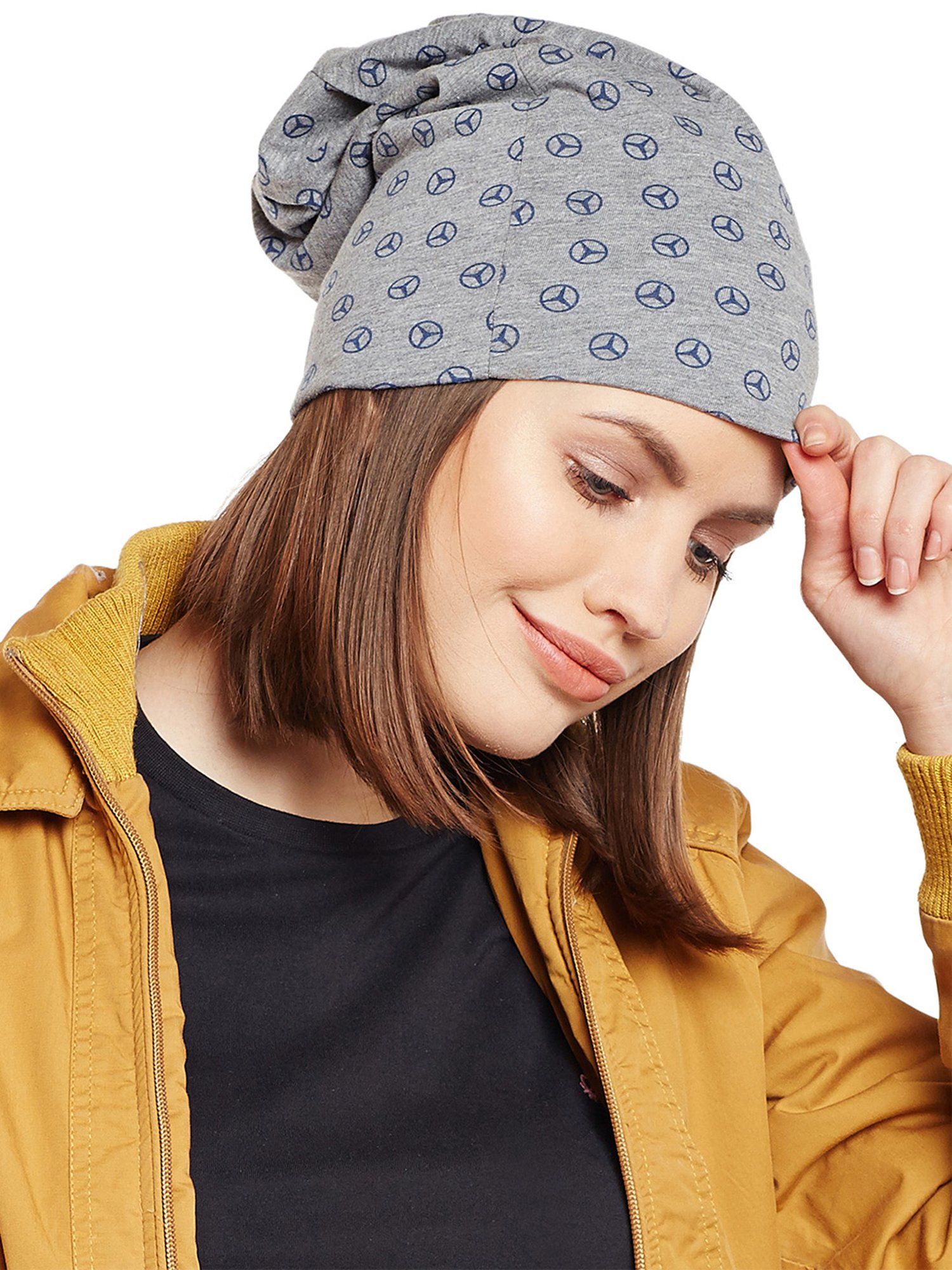 Vimal Jonney Multicolor Printed Beanies Set of 3