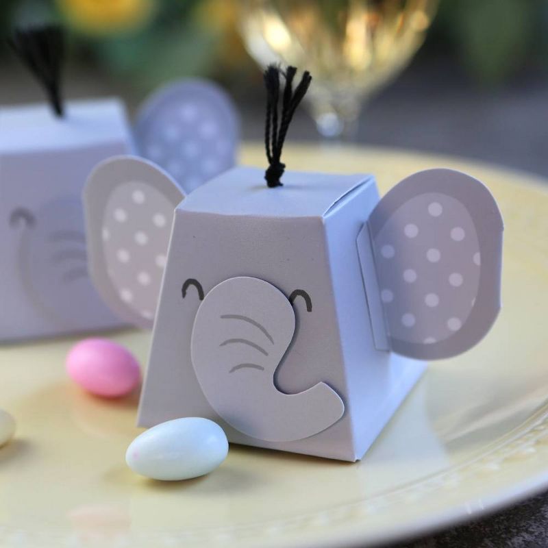 12ct Elephant Favor Box
