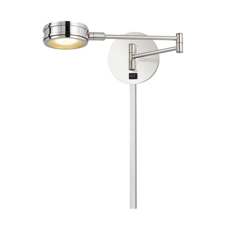 4.75" Integrated LED Villach Swing Arm Wall Lamp Chrome - Cal Lighting