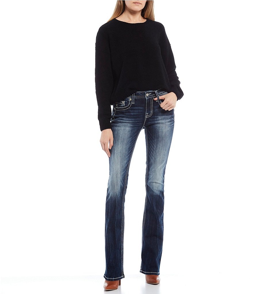 Miss Me Embellished Pocket Bootcut Jeans