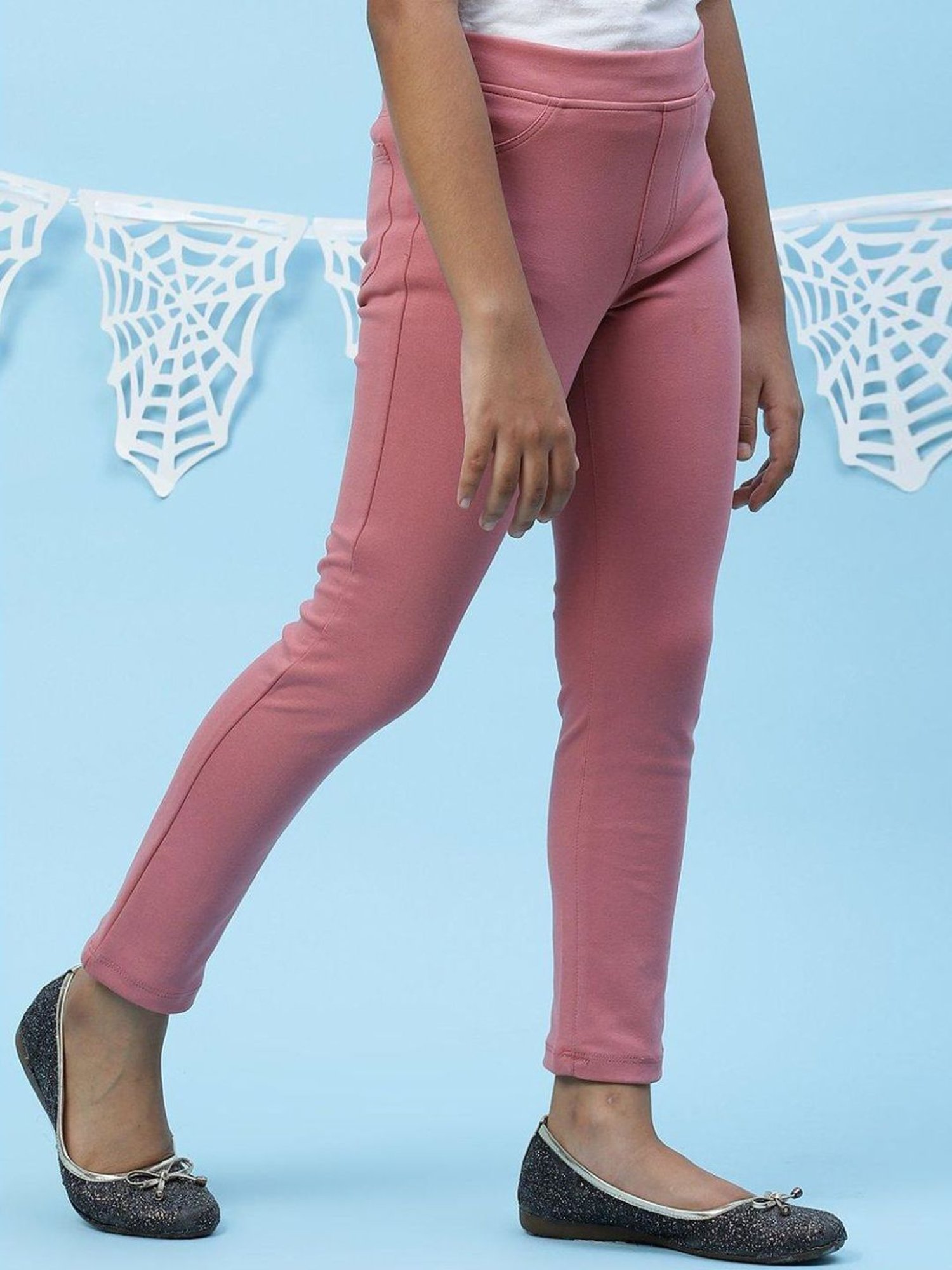 Angel & Rocket Girls Grey Solid Jeggings