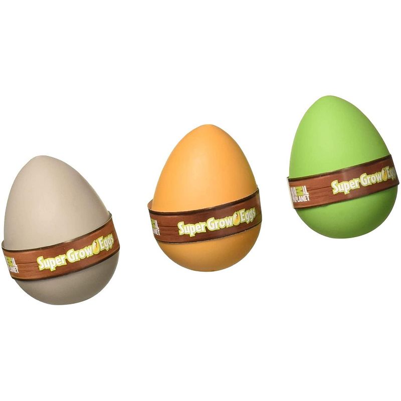 Animal Planet Super Grow Dinosaur Eggs - Brachiosaurus, Spinosaurus, & Stegosaurus, Set of 3