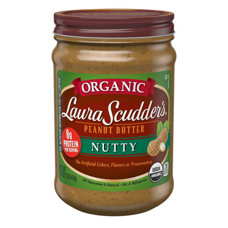 Laura Scudder's Organic Nutty Peanut Butter - 16oz