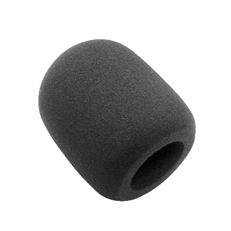 Black Handheld Stage Microphone Windscreen Foam Mic Cover Karaoke DJ Pack of 5
