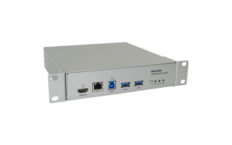 ClearOne CONVERGE Huddle Video Conference Equipment - 2 x Network (RJ-45) - 1 x HDMI OutAudio Line In - Audio Line Out - USB - Gigabit Ethernet