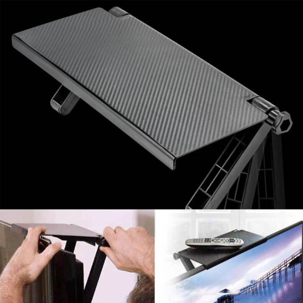 13 Inch Wide Platform Adjustable Screen Stand Stand, Desktop Computer Monitor Streaming Cable Box TV Fire TV Top Stand Stand-Black