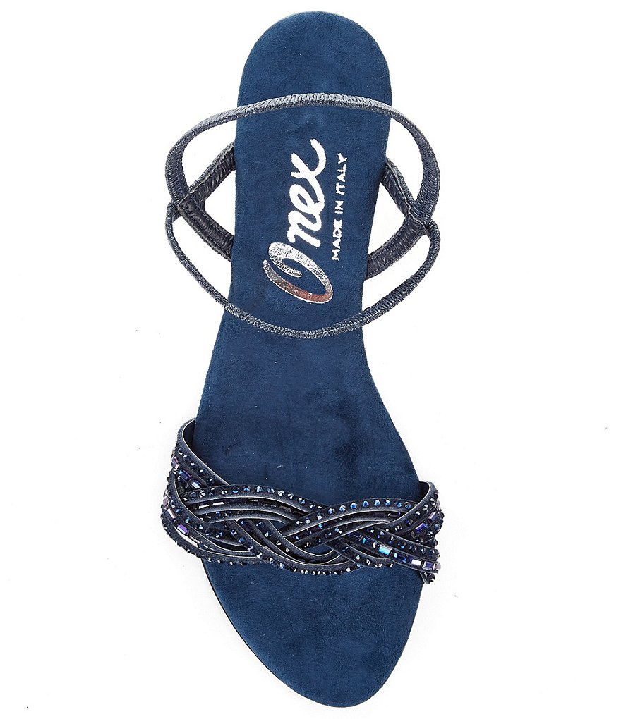 Onex Rhythm Rhinestone Leather Dress Sandals