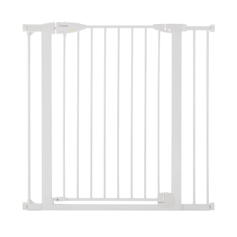 Toddleroo by North States Tall Bright Choice Auto-Close Baby Gate - White -  29.75"-40.5" Wide