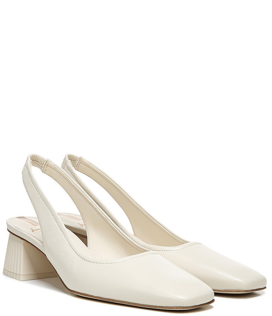 Sam Edelman Toren Leather Sculptural Heel Slingback Pumps