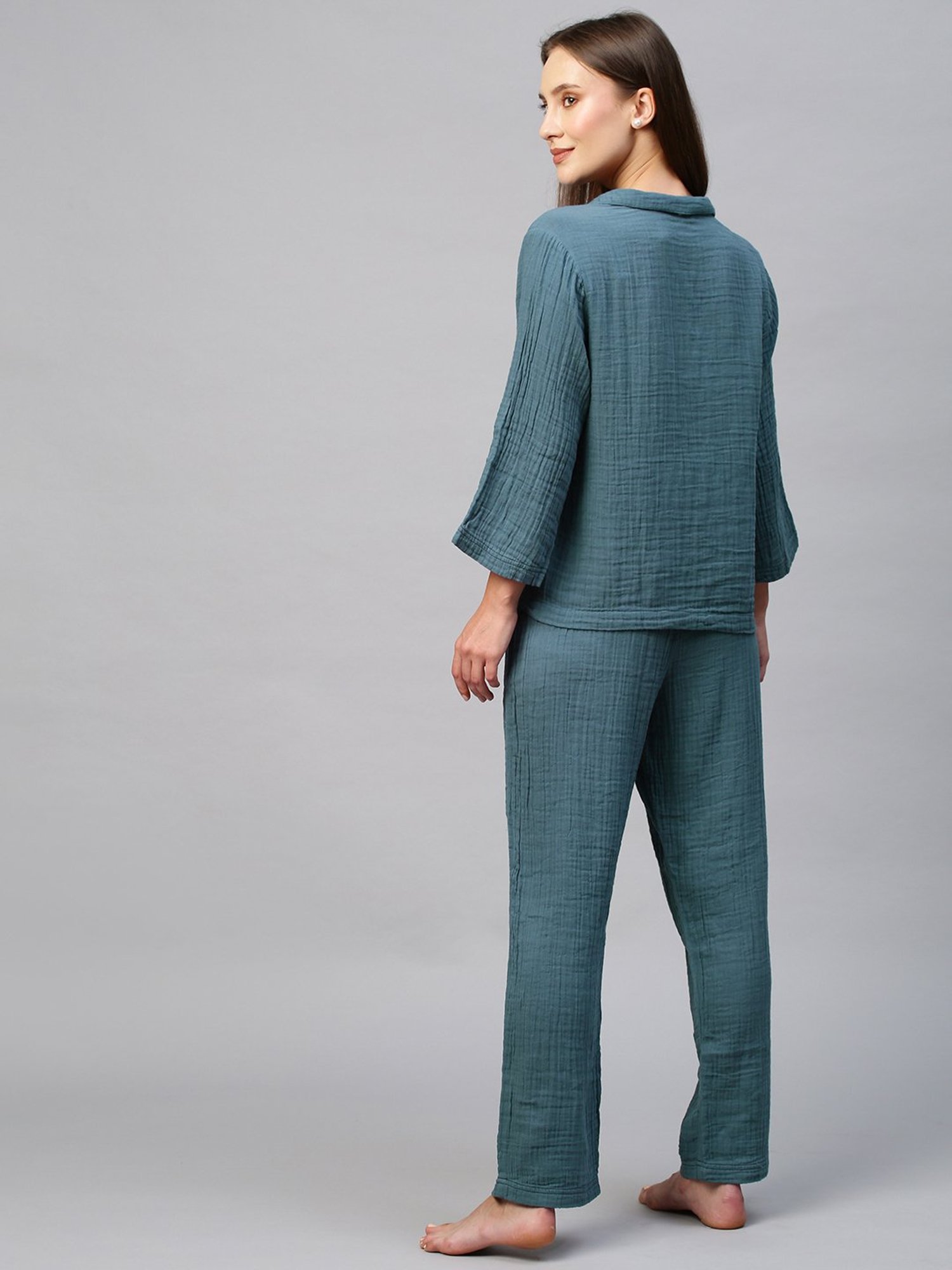 Chemistry Blue Shirt With Pyjamas