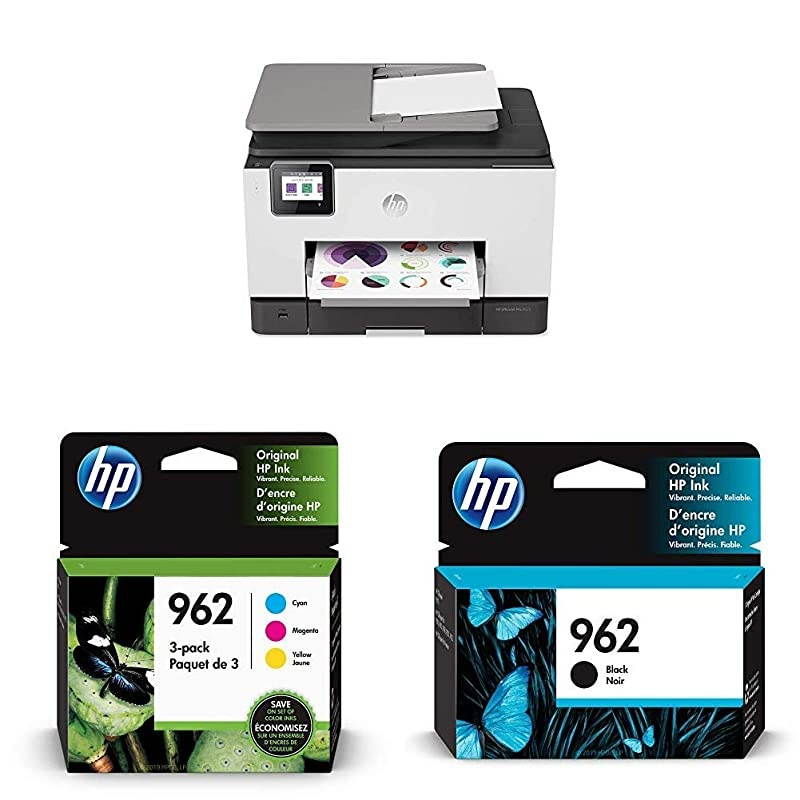 OfficeJet Pro 9025 All-in-One Wireless Printer (1MR66A) with Ink-Cartridges - 4 Colors