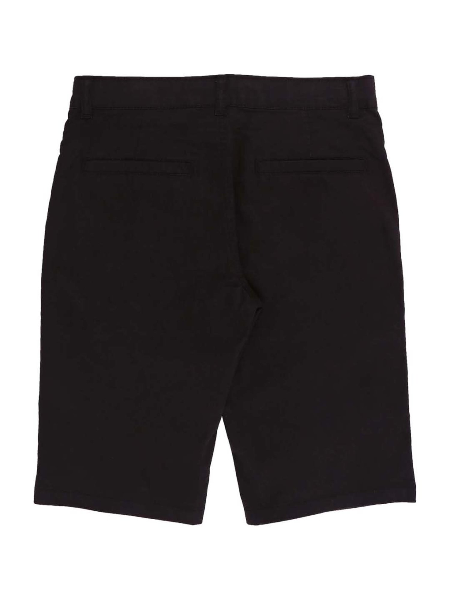 Palm Tree by Gini & Jony Kids Black Cotton Bermudas