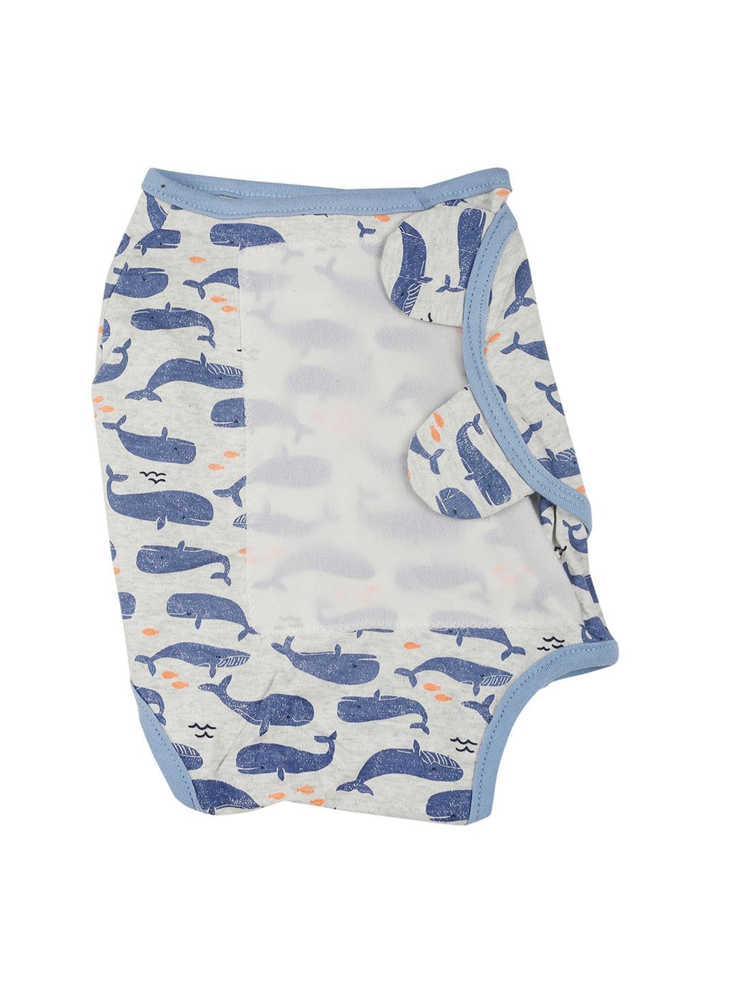 Baby Moo Dolphins Blue Ready Swaddle