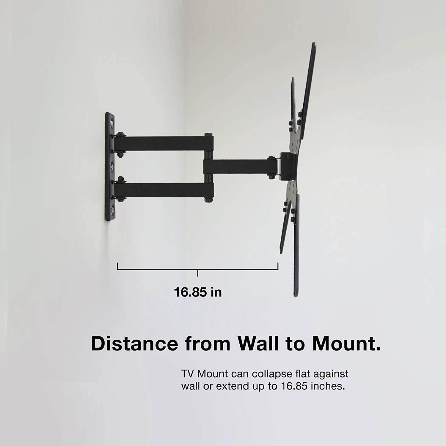 Expert Connect | TV Wall Mount Bracket | 17-55  | Full Motion Articulating | Swivel & Rotation Adjustment | Max VESA 400x400mm | for LED, LCD, OLED and Flat Screen TVs Up to 55 lbs