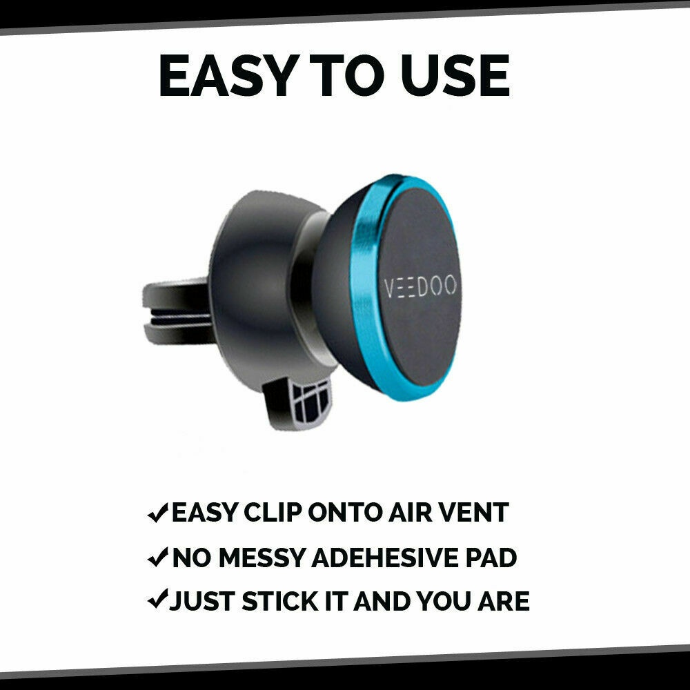 360 Rotate Magnetic Car Mount Holder Air Vent Stand For Universal Cell Phone GPS