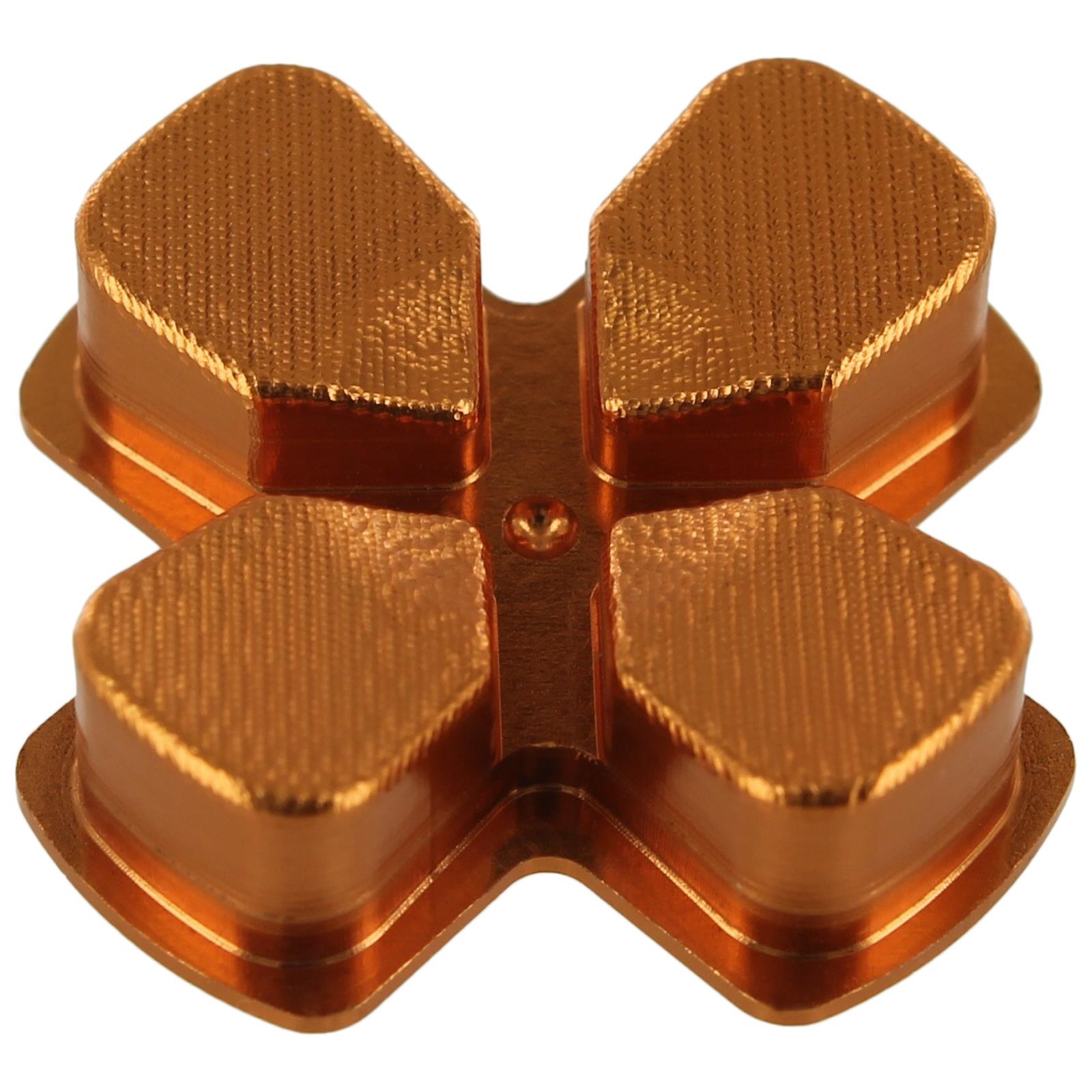 ZedLabz aluminium alloy metal directional d pad arrow button for Sony PS4 controllers - gold