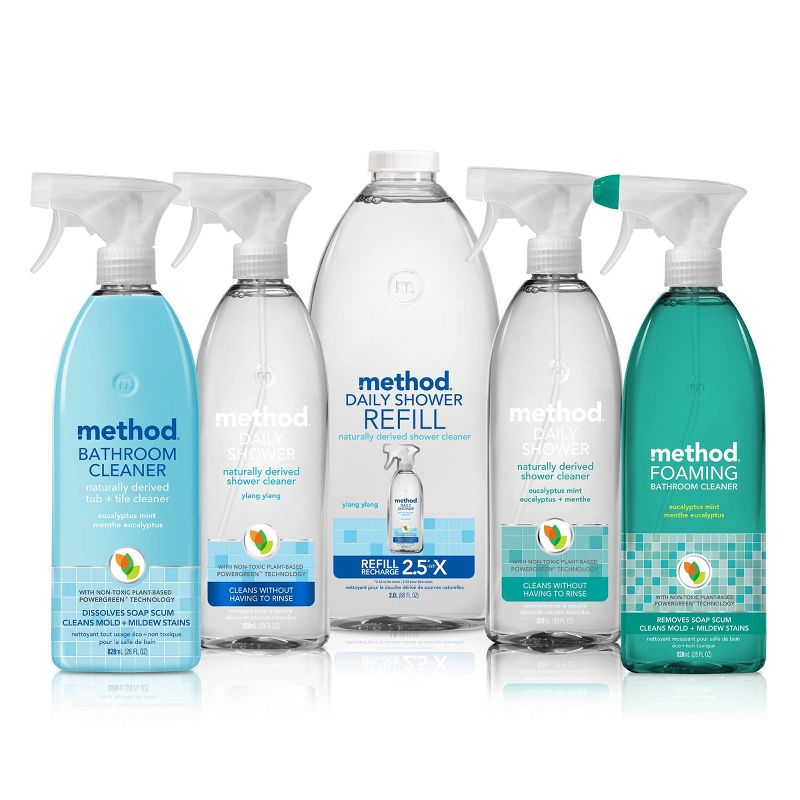 Method Cleaning Products Daily Shower Cleaner Refill Eucalyptus Mint - 68 fl oz