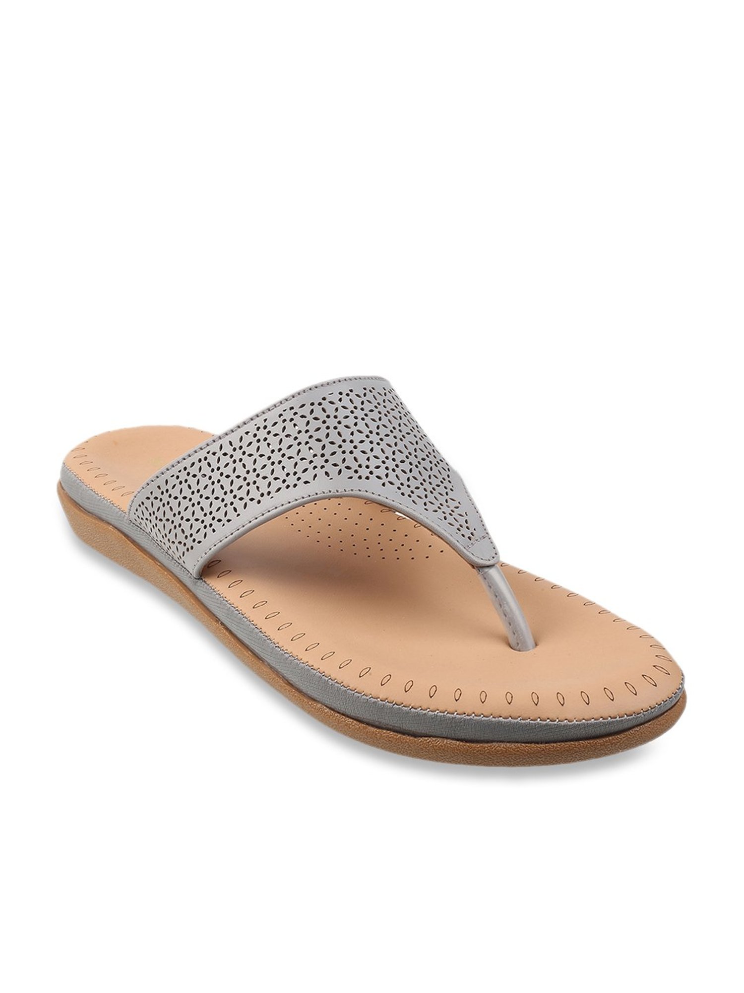 Walkway Women's Grey Thong Sandals