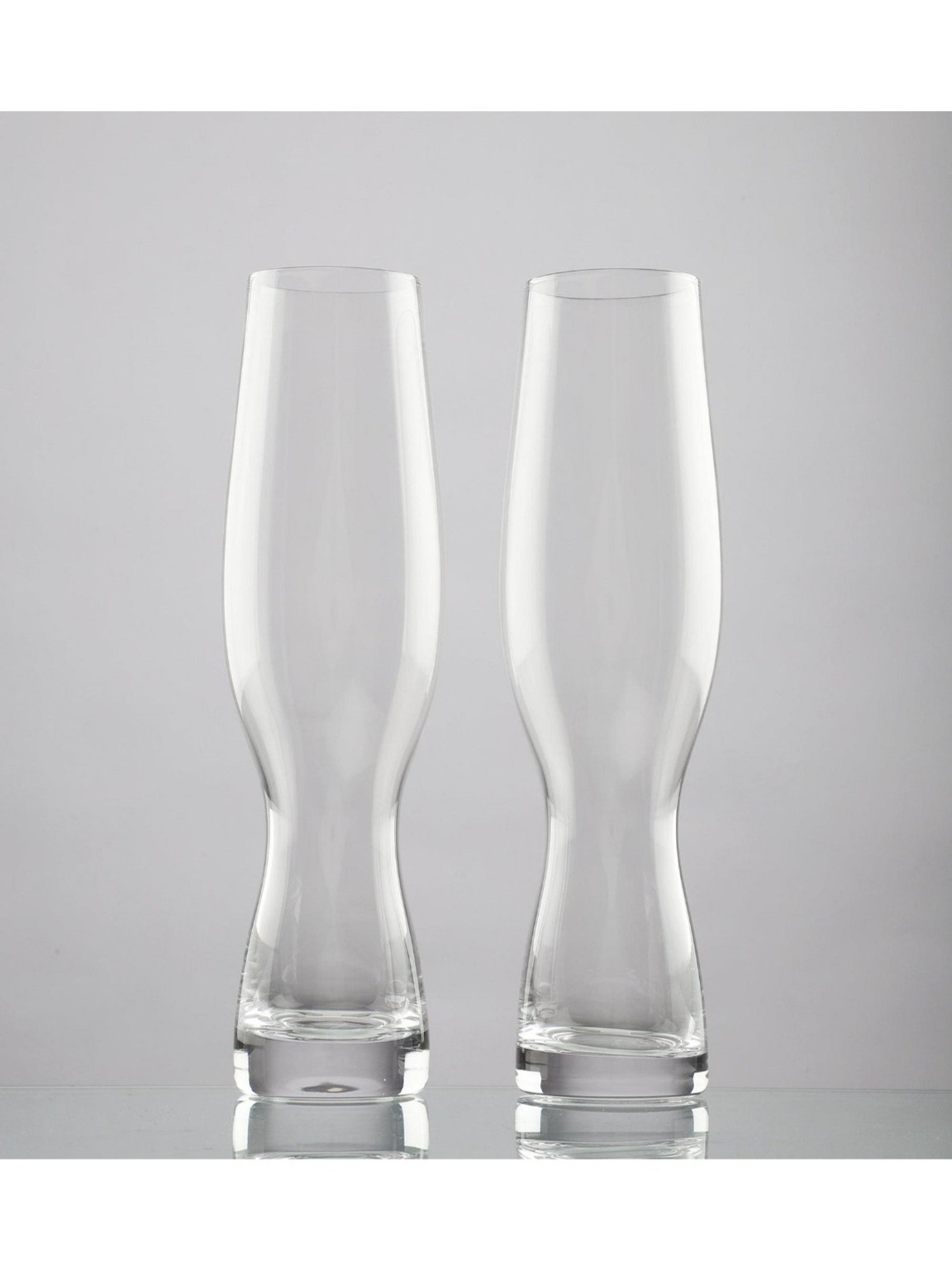 Melbify Craft Transparent Glass Tall Beer Glass (500ml) - Set of 2
